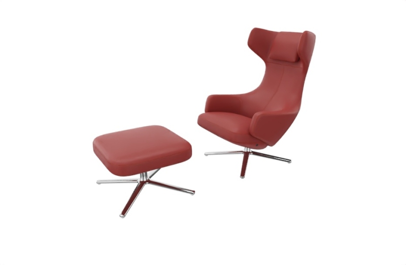 Poltrona con ottoman VITRA Grand Repos
