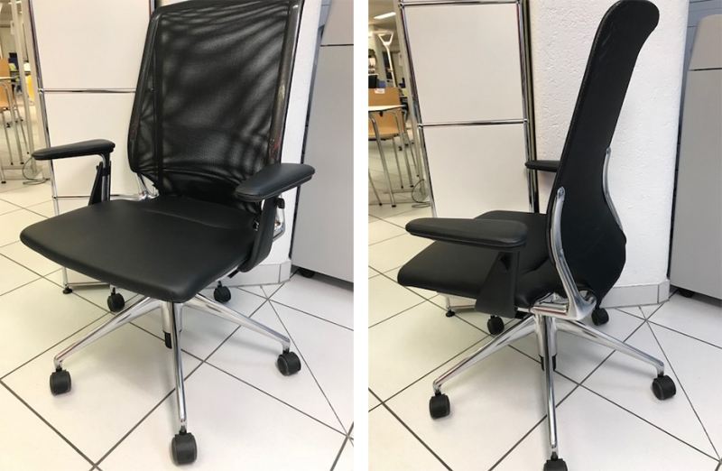 Sedia operativa VITRA Meda Chair con braccioli